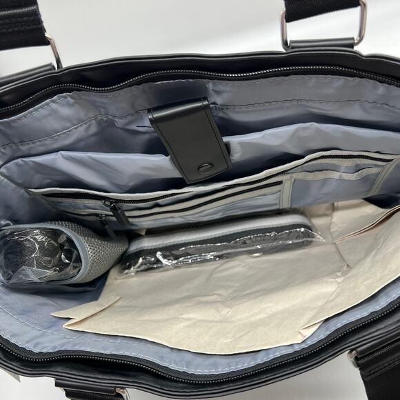 IHKWIP Cargo Catchall Tote with Two Crossbody Straps Metallic Black - Picture 2 of 13